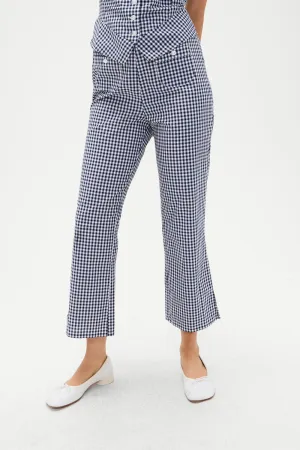 Parlour Gingham Capri Pant - Seaside Gingham