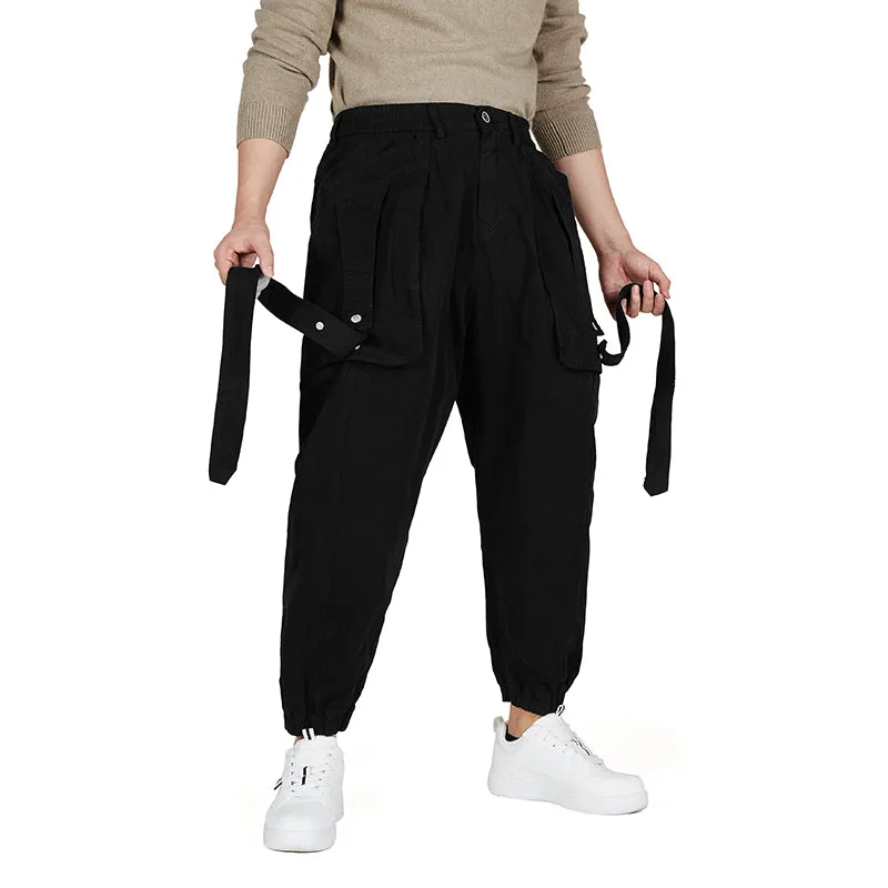 POCKETS STRIP CARGO PANTS