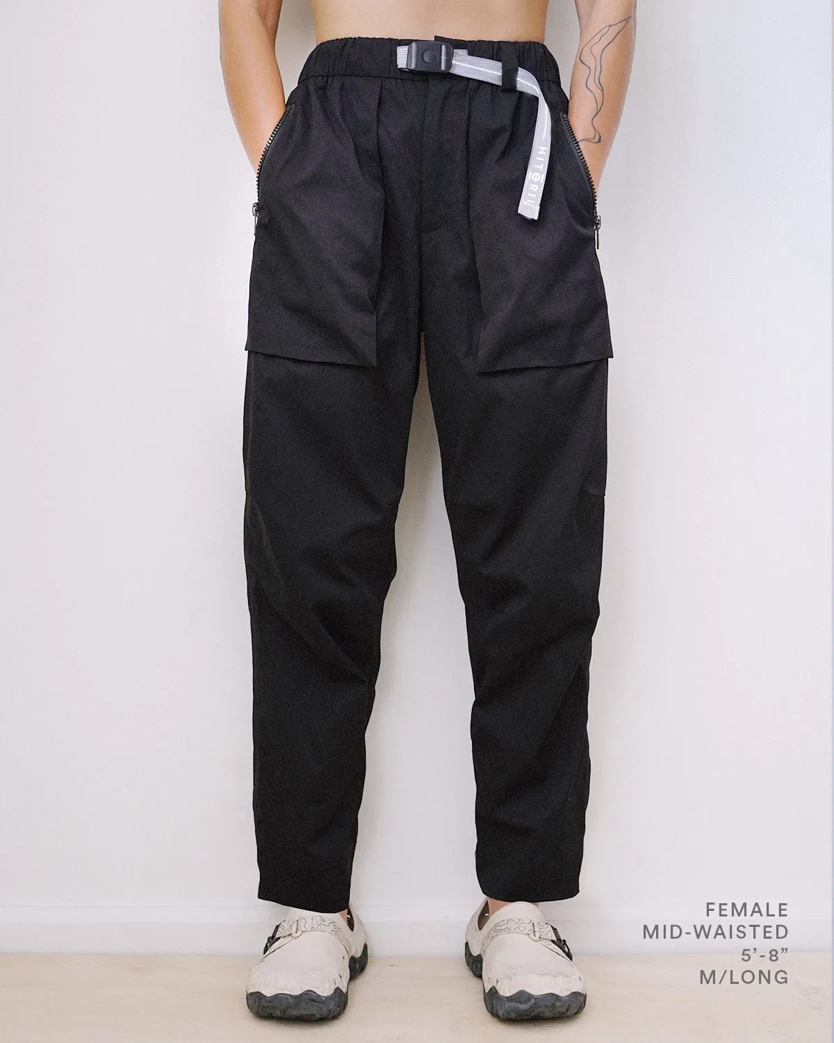 PRE-ORDER | Hitorii S01 | Street Pant | Black   Green | Loose Fit