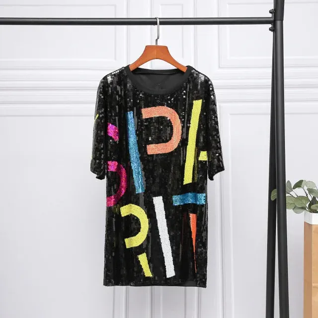 Pre Order:  Spirit Sequined Loose T-Shirt