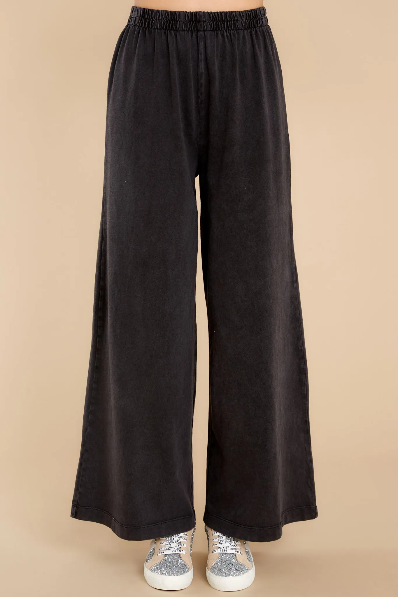 Scout Black Cotton Jersey Pants