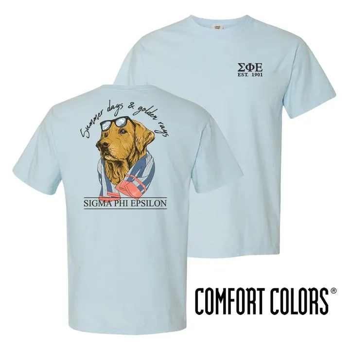 SigEp Blue Comfort Colors Retriever Tee