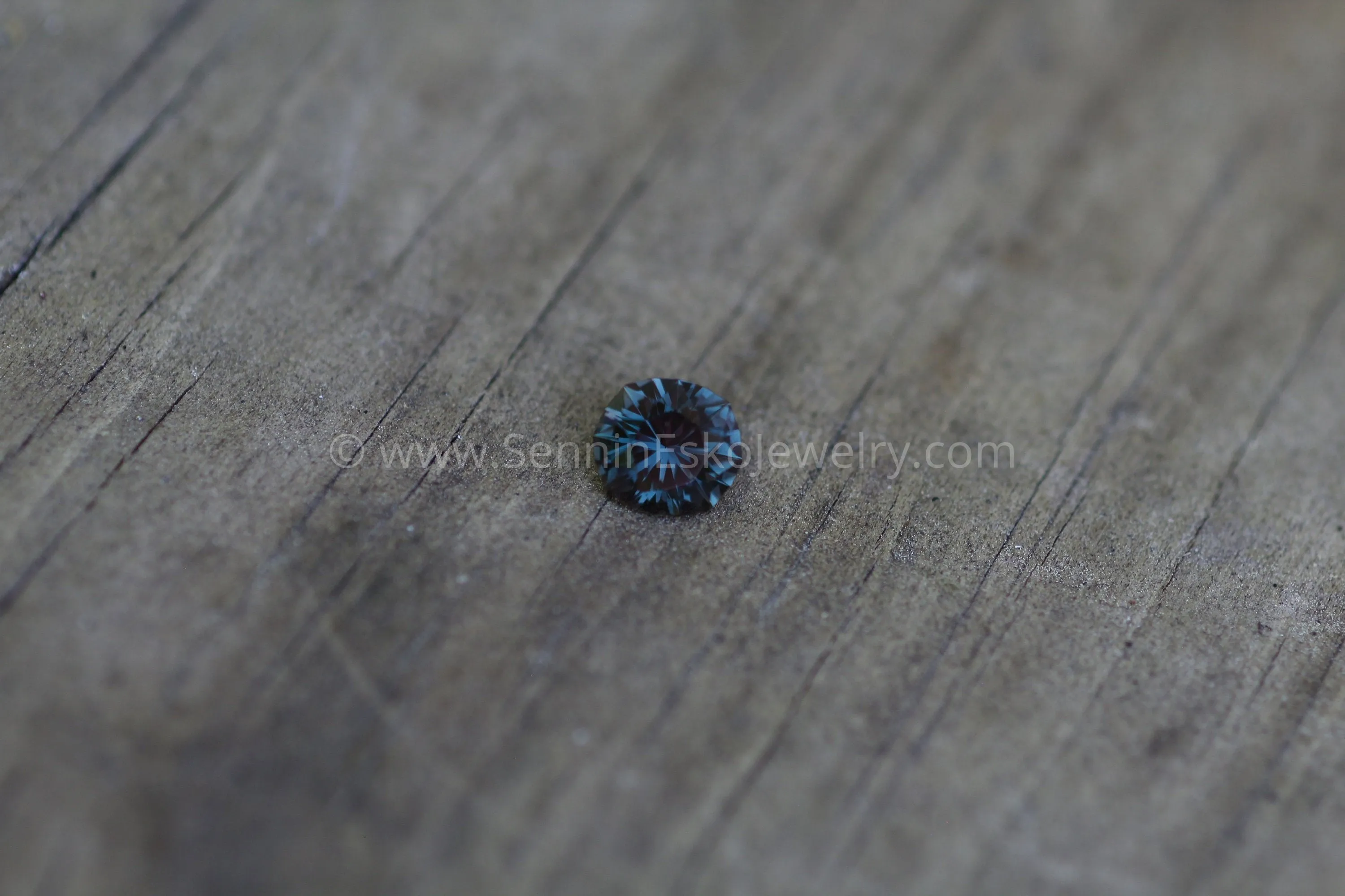 Tanzanian Color Changing 1.25 Ct Sapphire - Blue, Green & Purple - 6.7x6.3mm - Untreated Precision Cut Sapphire