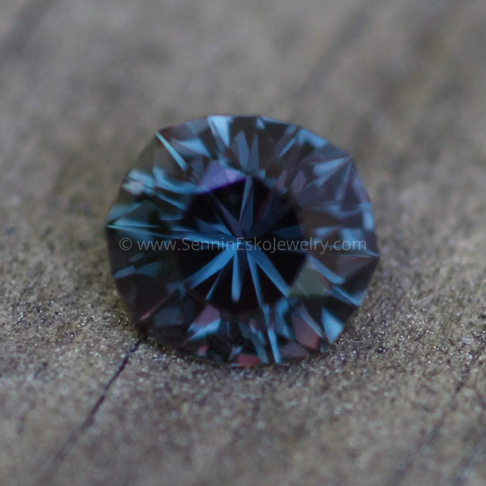 Tanzanian Color Changing 1.25 Ct Sapphire - Blue, Green & Purple - 6.7x6.3mm - Untreated Precision Cut Sapphire