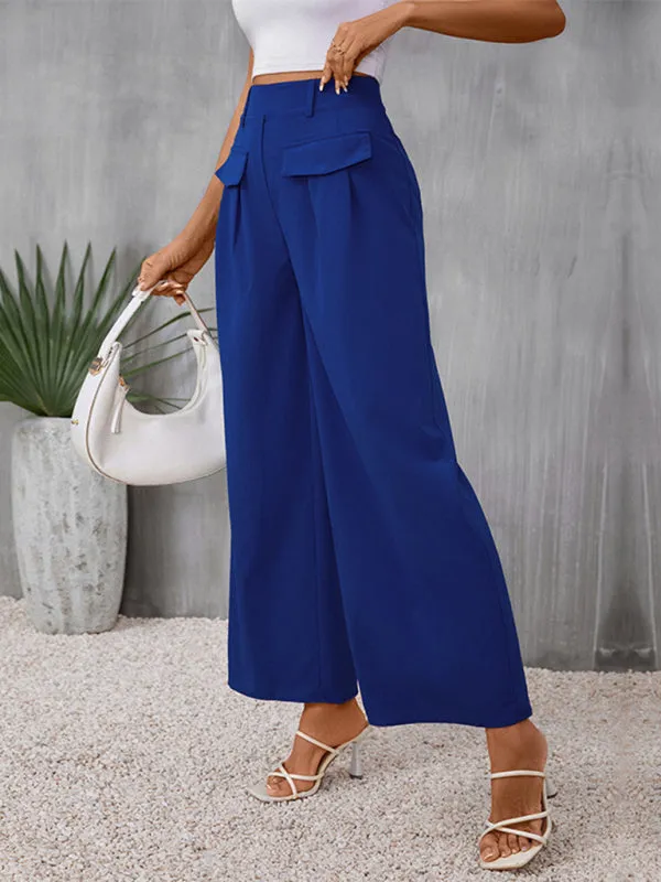 TEEK - Blue Wide-Leg Trousers