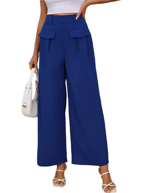 TEEK - Blue Wide-Leg Trousers