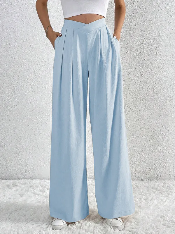 TEEK - Commuter Pleated Casual Wide Leg Pants