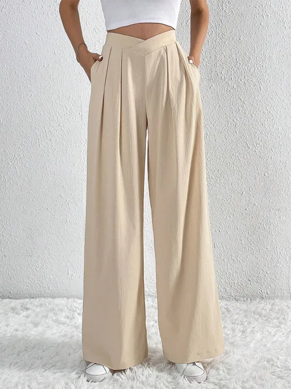 TEEK - Commuter Pleated Casual Wide Leg Pants