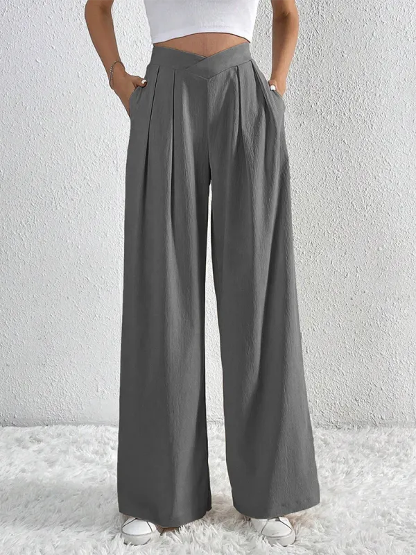 TEEK - Commuter Pleated Casual Wide Leg Pants