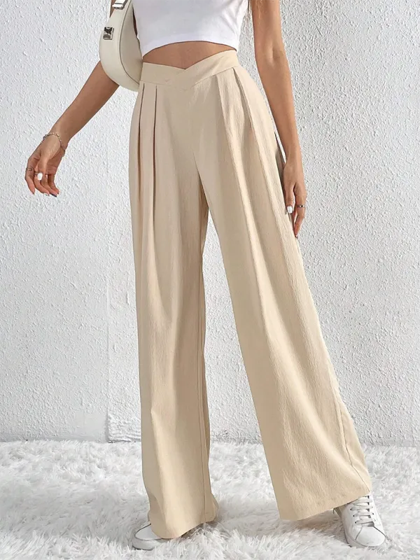 TEEK - Commuter Pleated Casual Wide Leg Pants