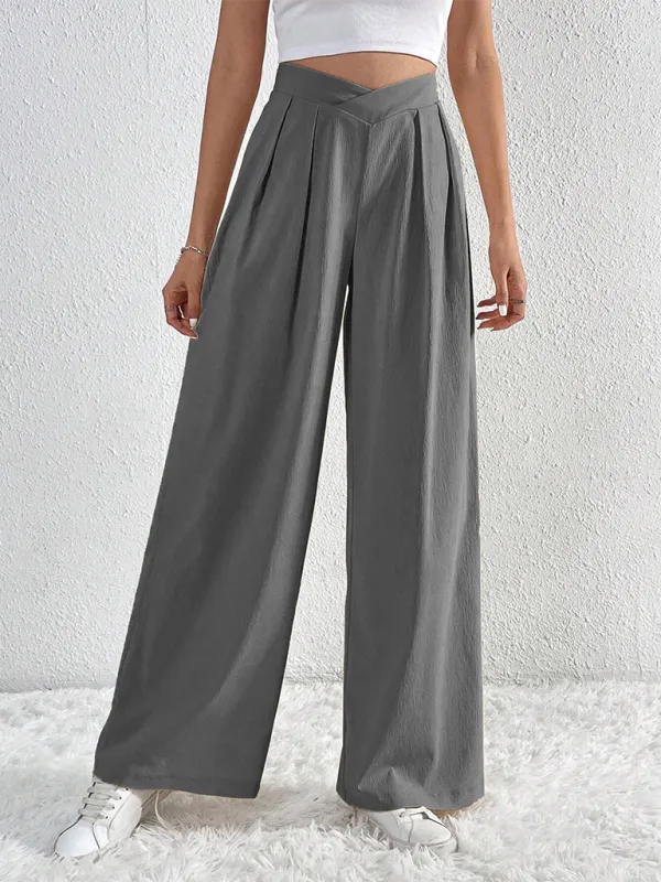 TEEK - Commuter Pleated Casual Wide Leg Pants