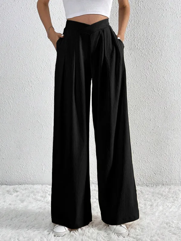 TEEK - Commuter Pleated Casual Wide Leg Pants