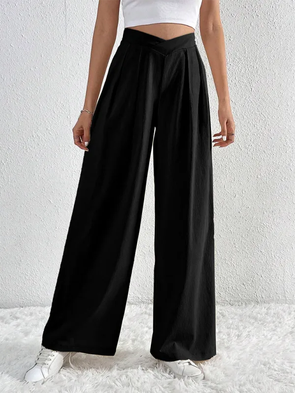 TEEK - Commuter Pleated Casual Wide Leg Pants