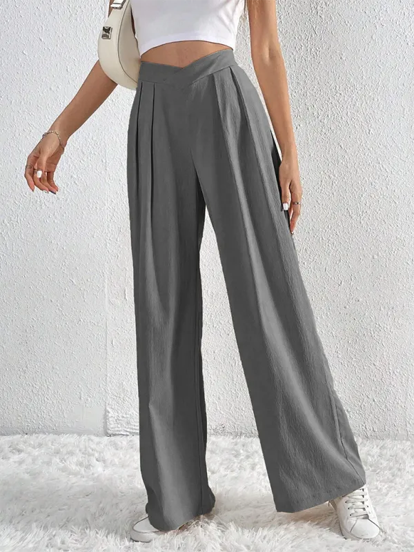 TEEK - Commuter Pleated Casual Wide Leg Pants