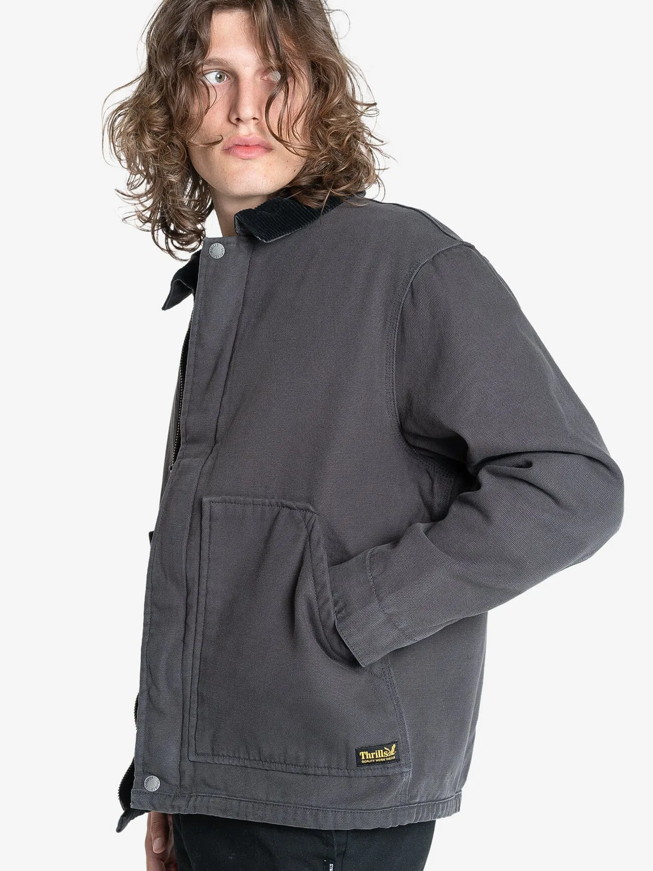 Thrills Union Jacket - Dark Charcoal