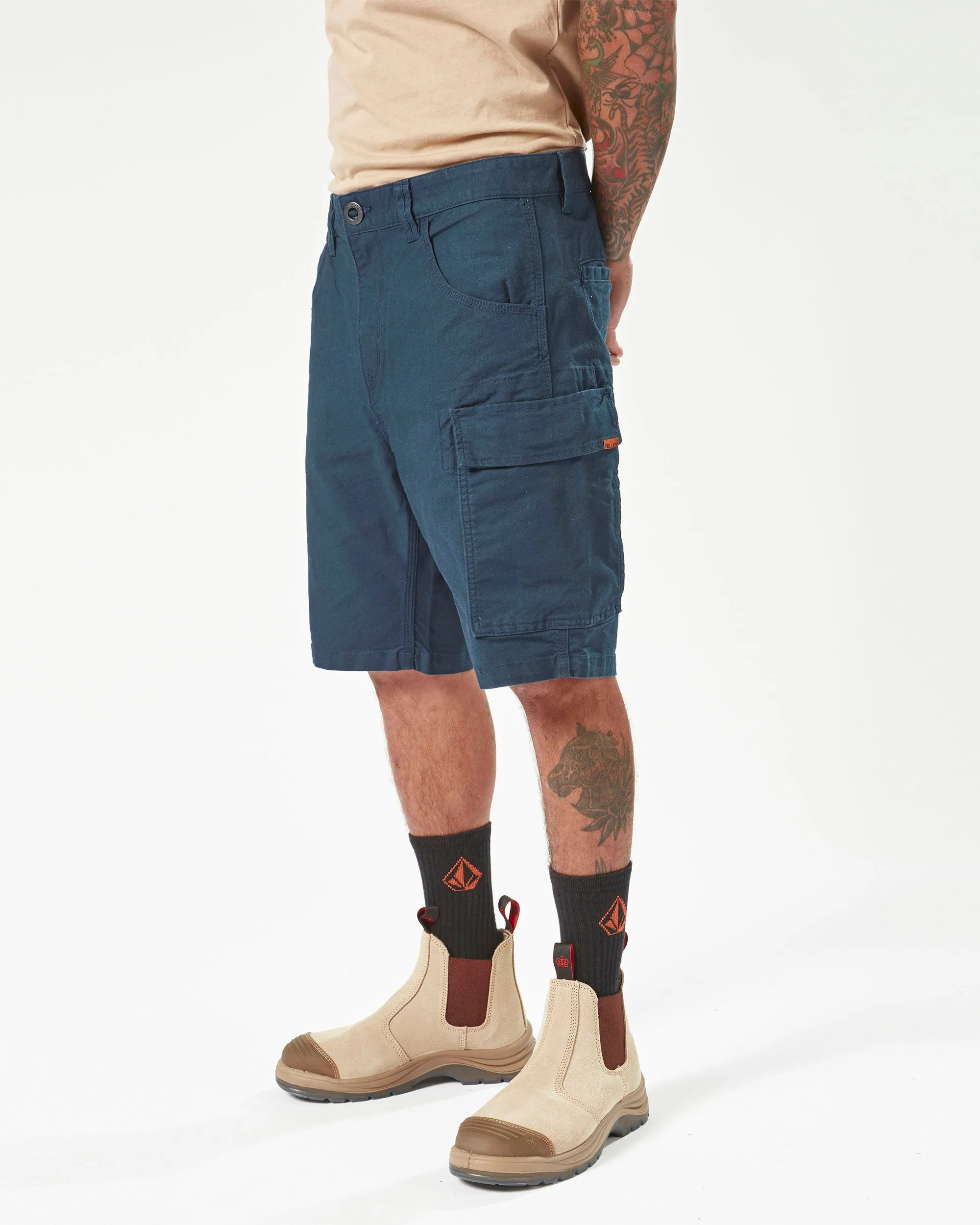 Volcom Workwear Caliper Work Shorts - Navy