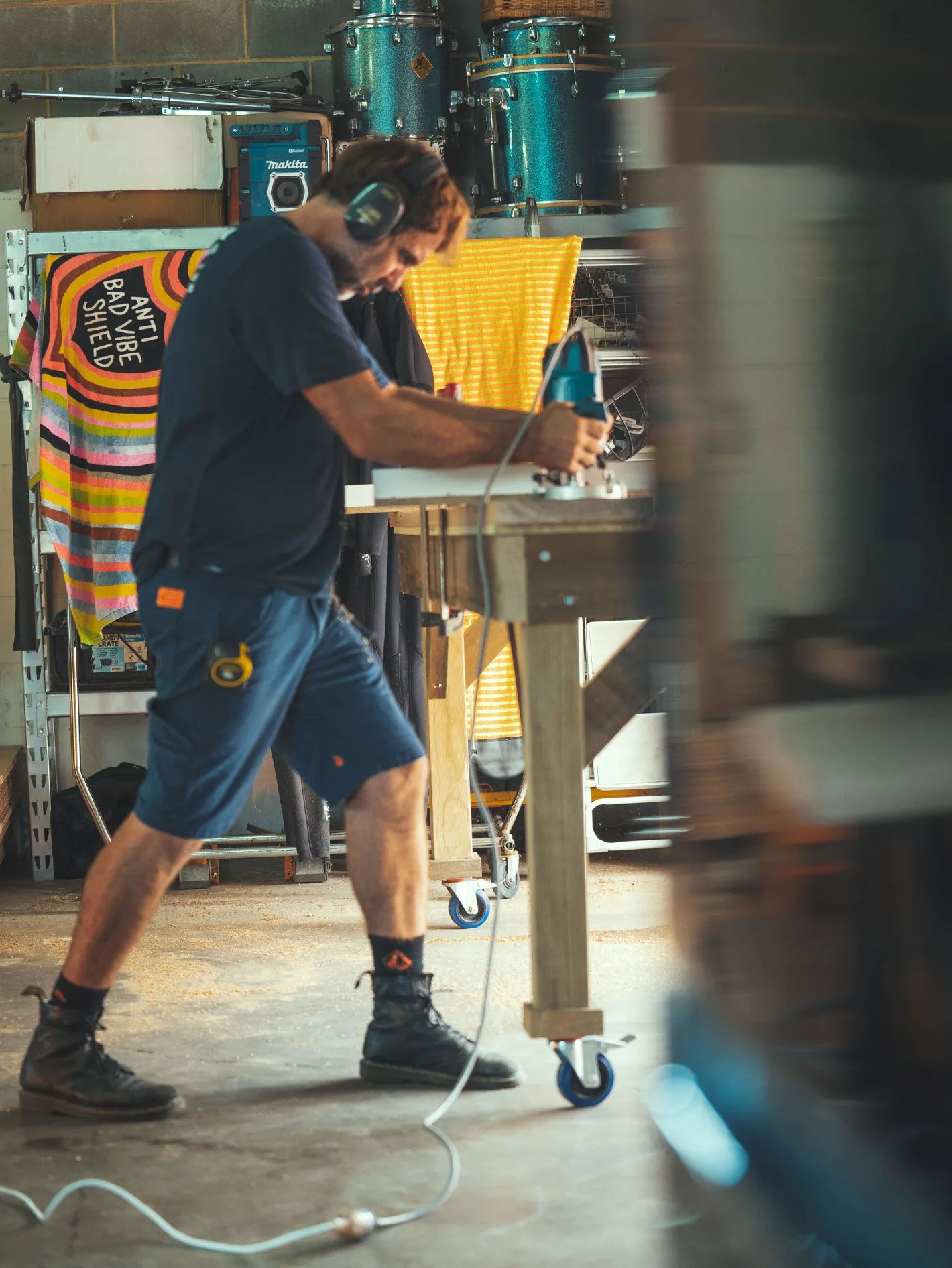 Volcom Workwear Caliper Work Shorts - Navy