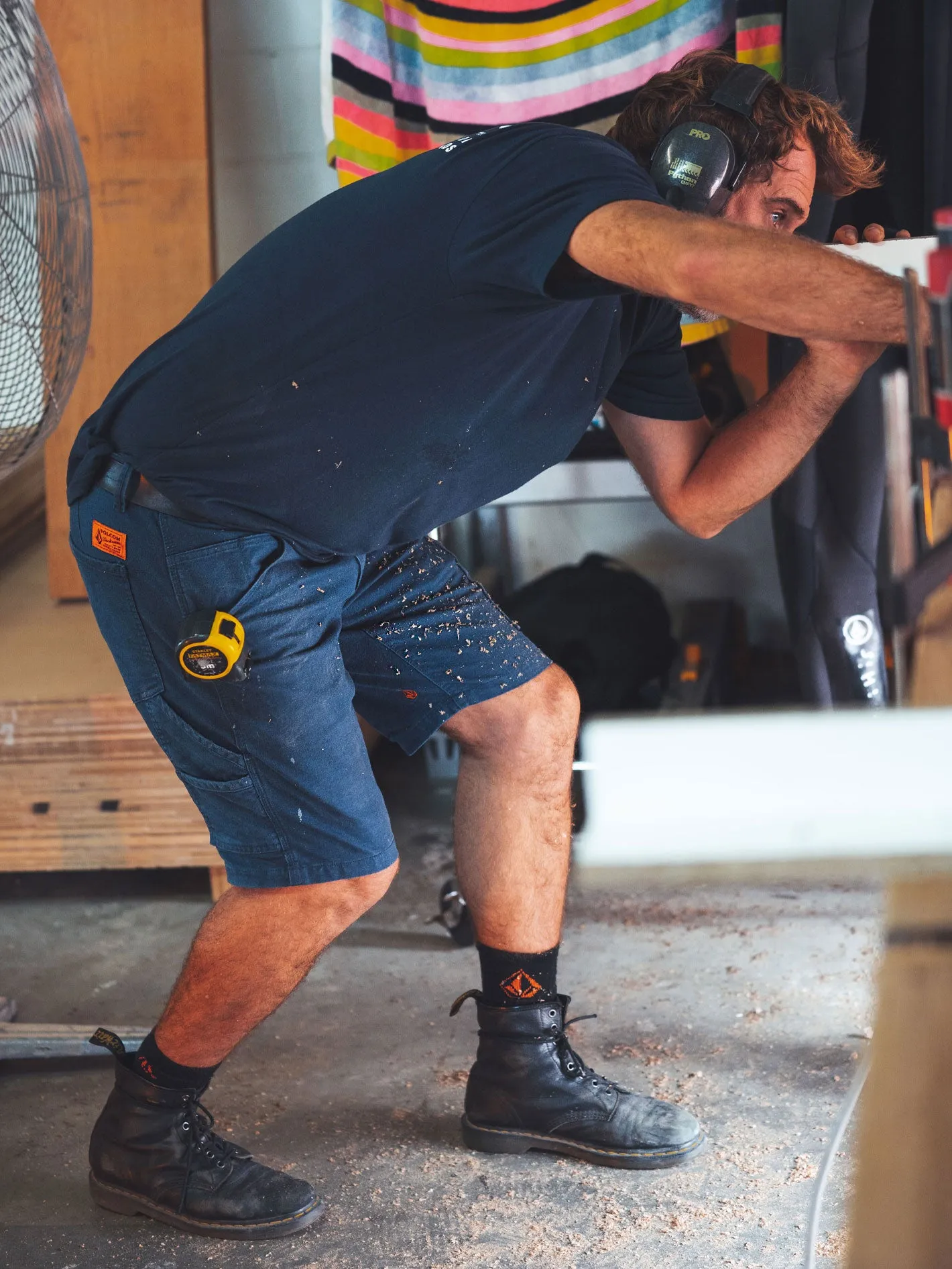 Volcom Workwear Caliper Work Shorts - Navy