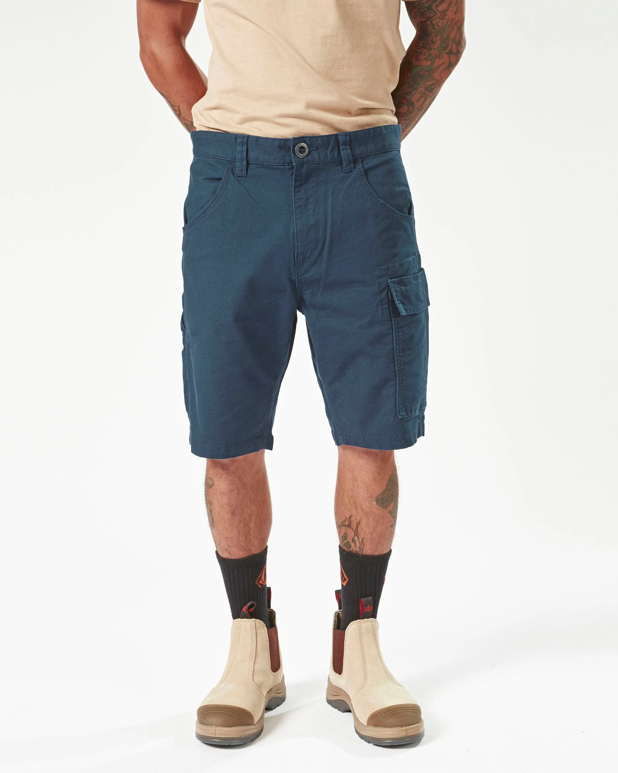 Volcom Workwear Caliper Work Shorts - Navy