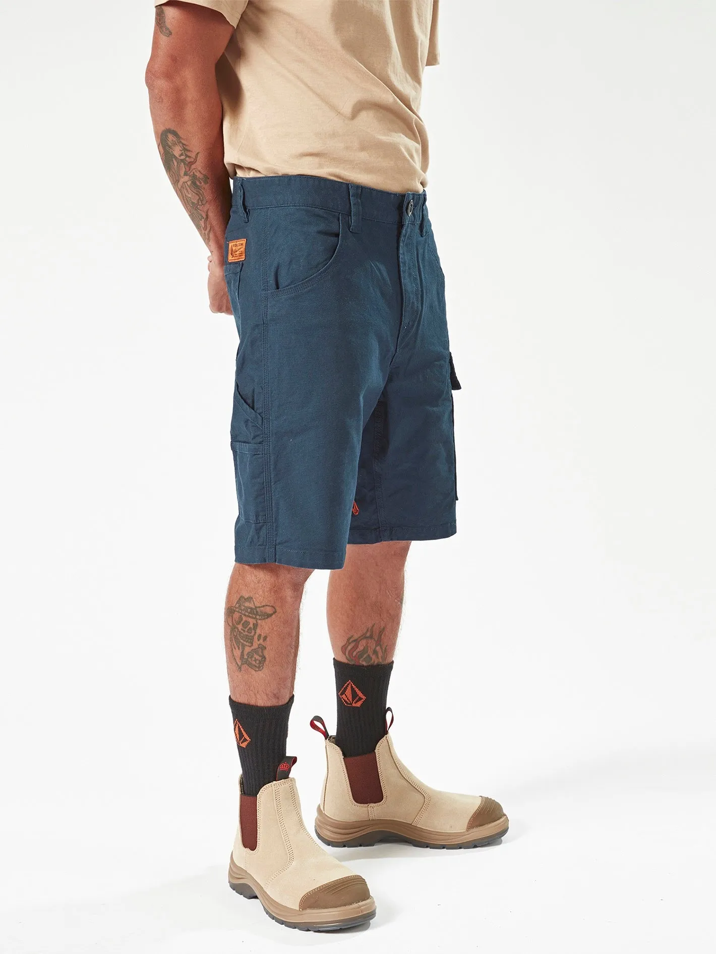 Volcom Workwear Caliper Work Shorts - Navy