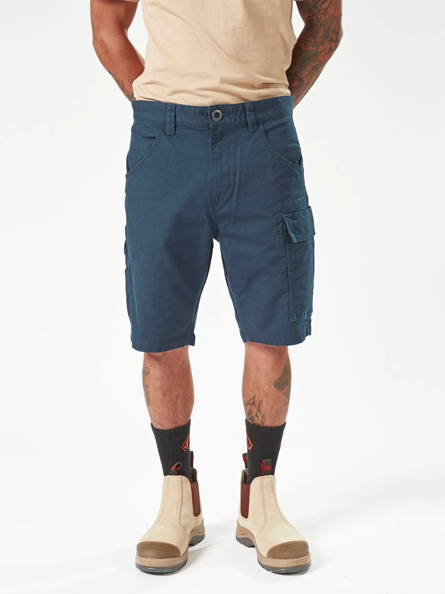 Volcom Workwear Caliper Work Shorts - Navy