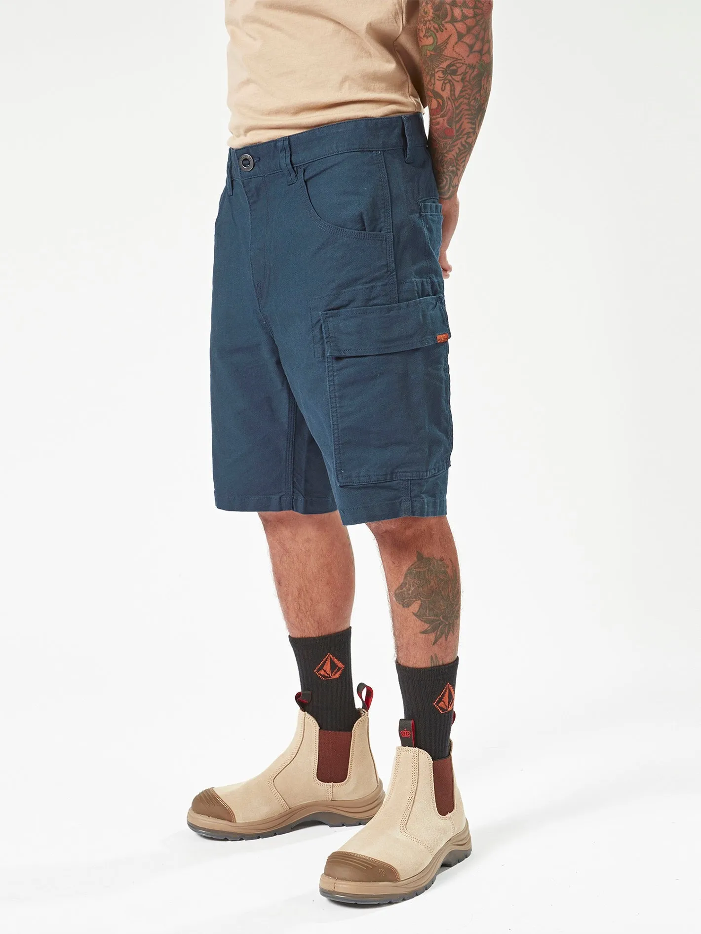 Volcom Workwear Caliper Work Shorts - Navy