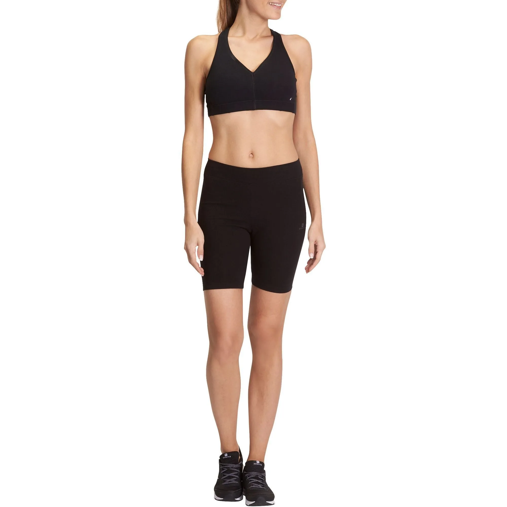 Women's Gym and Pilates Slim-Fit Shorts Fit 