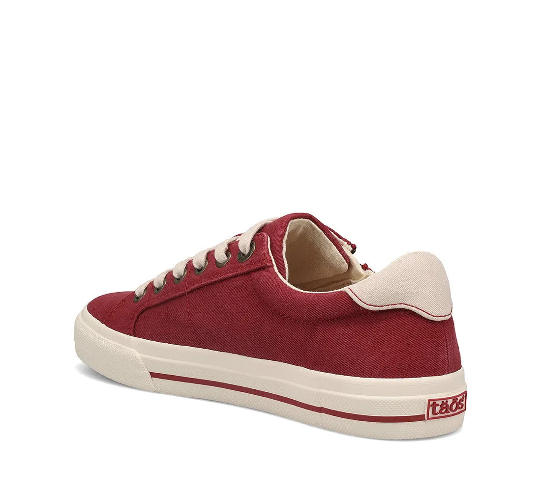 Women's Taos Z Soul Color: Crimson/Ecru Distressed