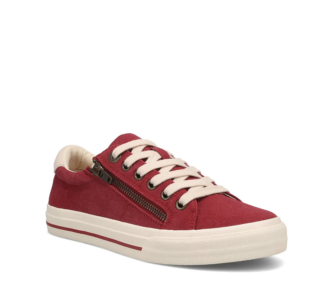 Women's Taos Z Soul Color: Crimson/Ecru Distressed