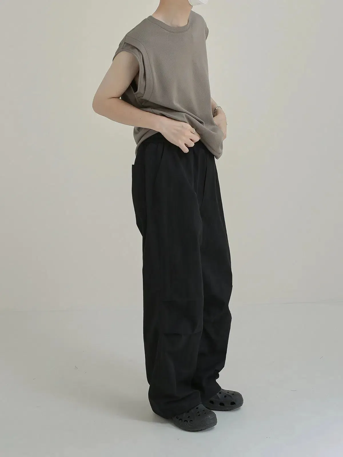 Zhou Drawstring Loose Fit Track Pants